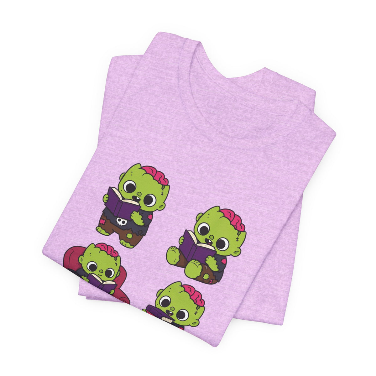 Cute Reading Zombie Tee — Cartoon Zombie Reading Books for book lovers
