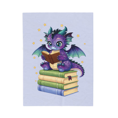 Plush Blanket of Book Dragon Baddie