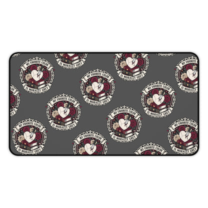 Morally Grey desk Mat