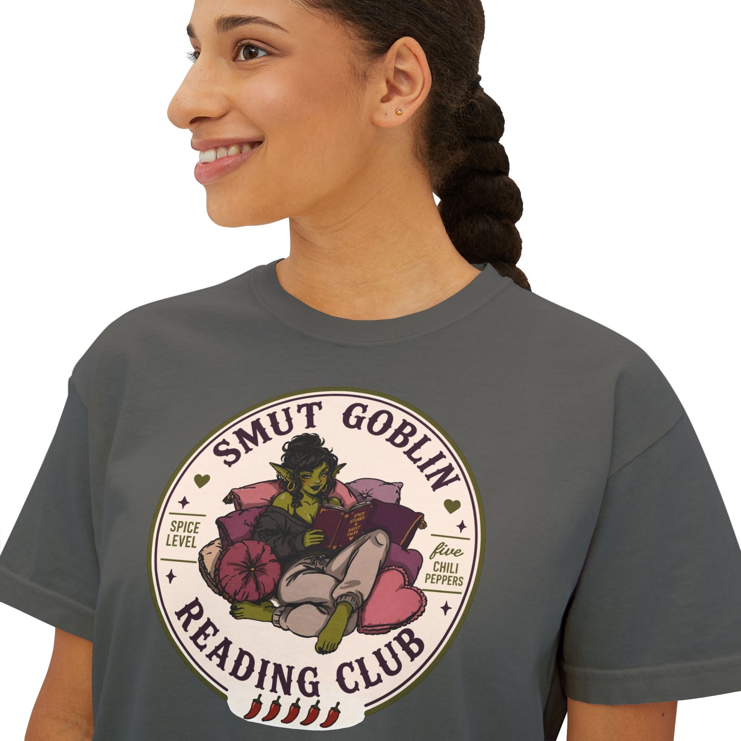 Smut Goblin Reading Club Boxy Tee