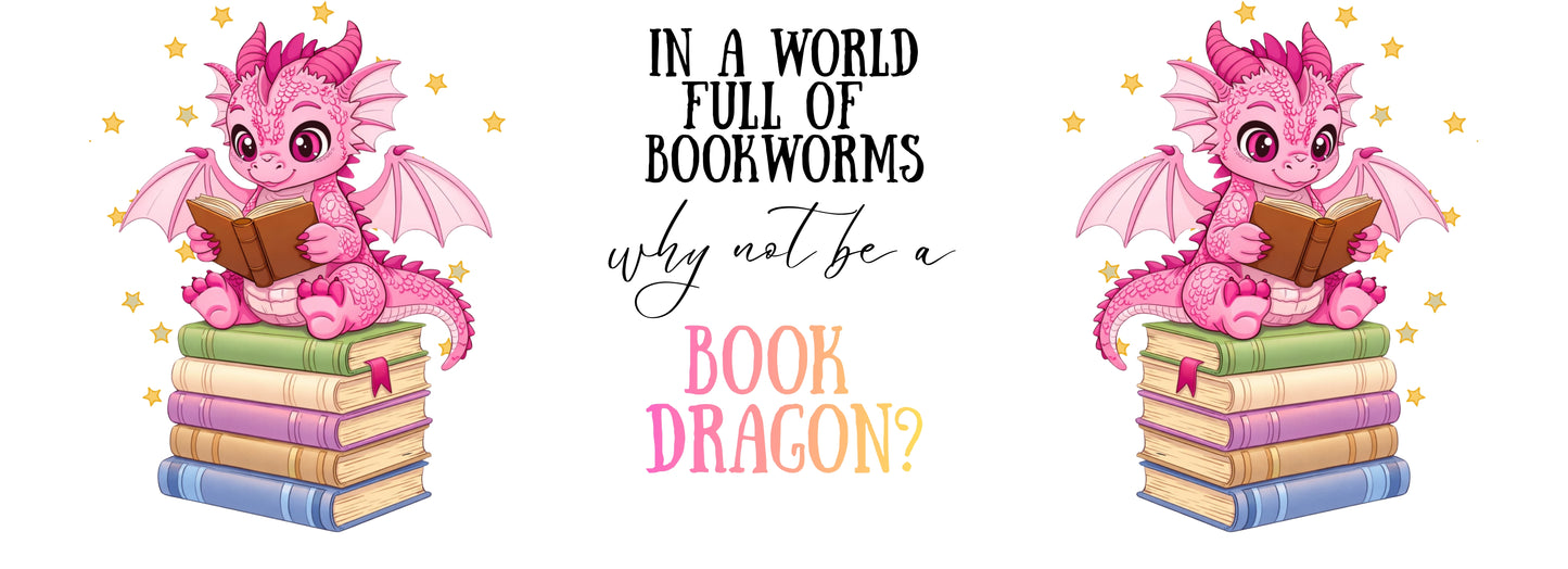 Book Dragon 12oz Stainless Steel Tumbler