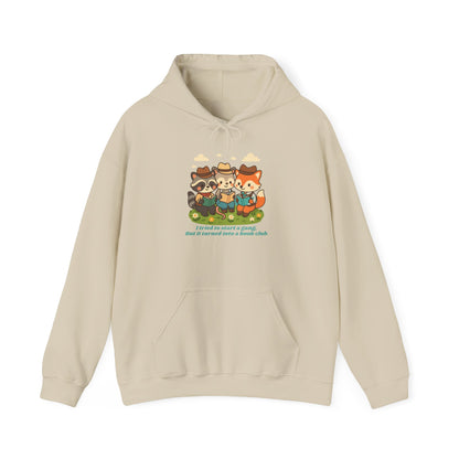 Cute Woodland Animal Camp Hoodie — “I Tried to Start a Gang but It Turned Into a Snack Club”