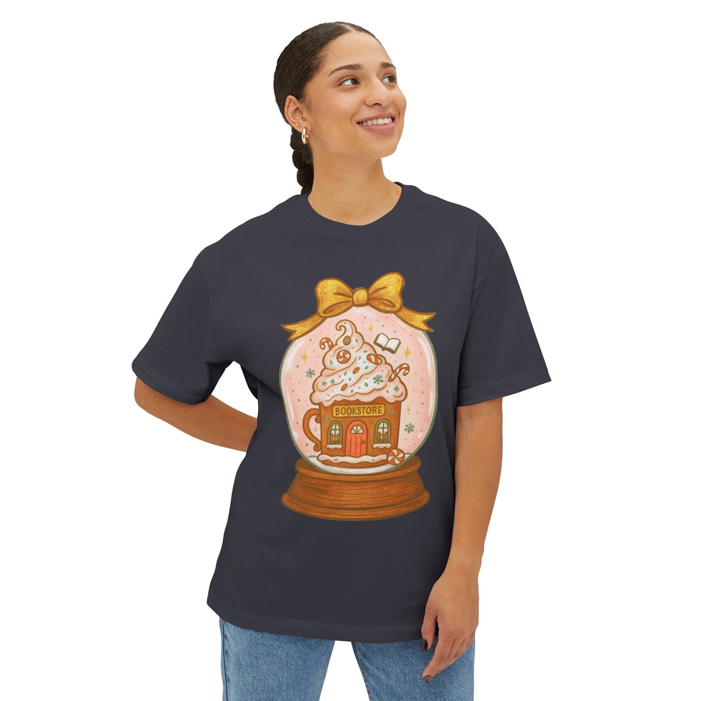Snow globe Bookstore Graphic T-Shirt