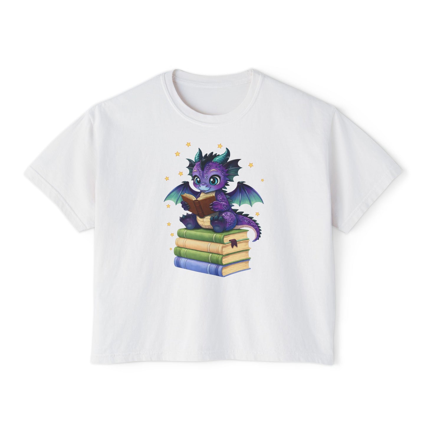 Baddie Book Dragon Boxy Tee No Refunds on Clothing No Refunds