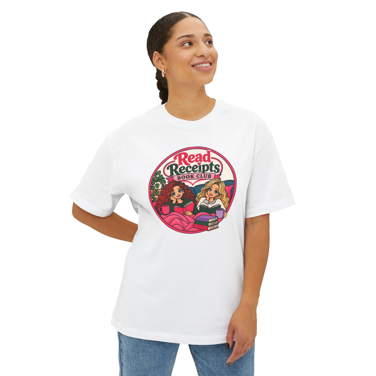 Read Receipts Book Club Tee — Cozy Booklover Graphic Shirt