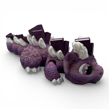 Giant 9 inch Book Dragons Articulated 3D Printed