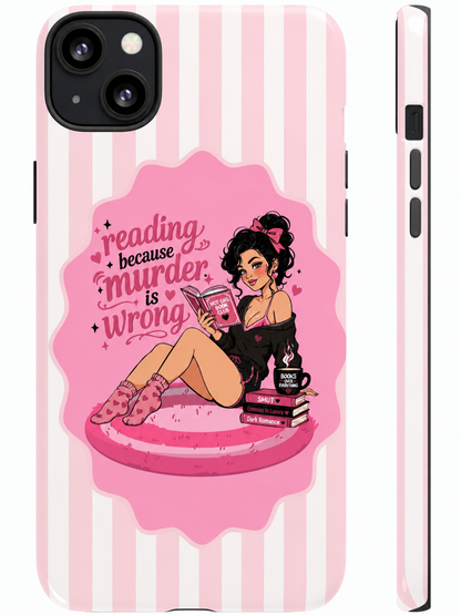Character Based Book Lover Phone Case with MagSafe | BookTok Aesthetic | Reader Gift | Wireless Charging Compatible | Designs by Wendy Owens  iPhone 13 through 17 Pro Max & Air and Samsung Galaxy S26