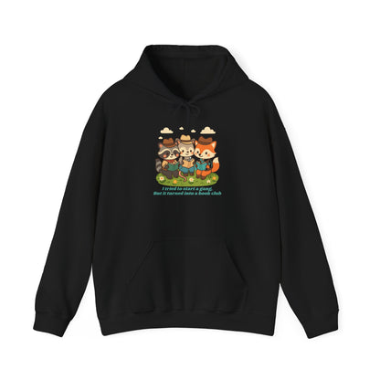 Cute Woodland Animal Camp Hoodie — “I Tried to Start a Gang but It Turned Into a Snack Club”