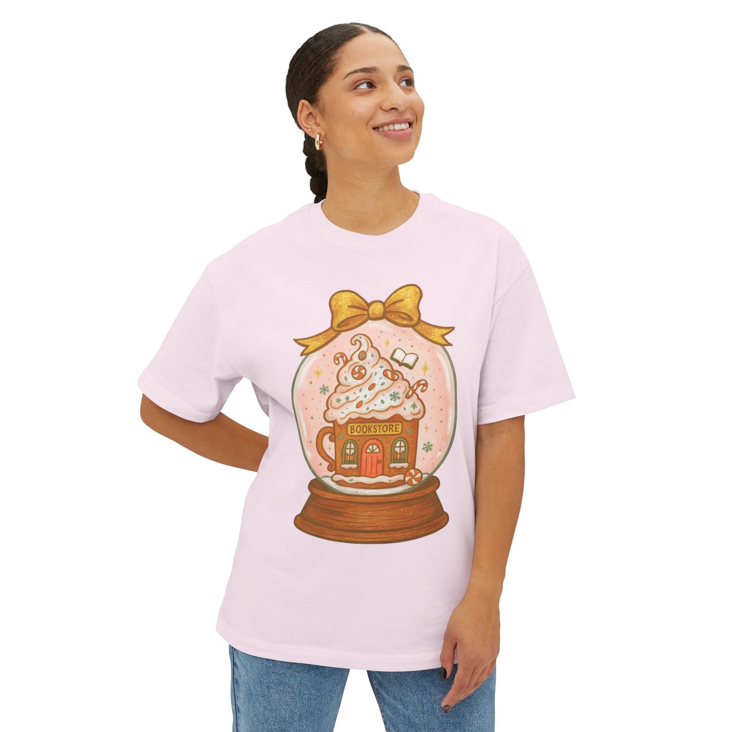 Snow globe Bookstore Graphic T-Shirt