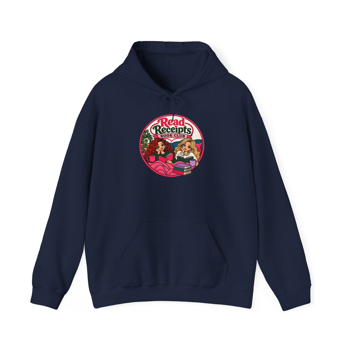 Read Receipts Retro Hoodie — Vintage Girlfriend Squad Graphic Sweatshirt