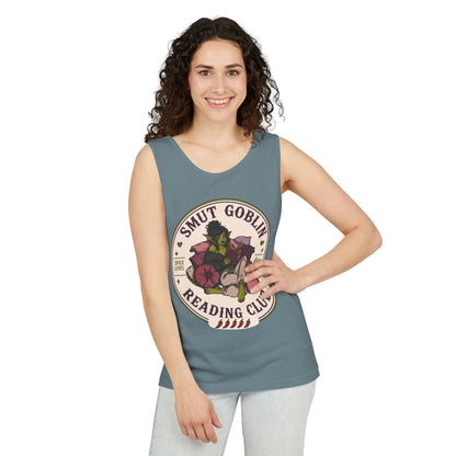 Smut Goblin Reading Club Tank Top – Cute Nerdy Graphic Booklover Tee  (no returns)