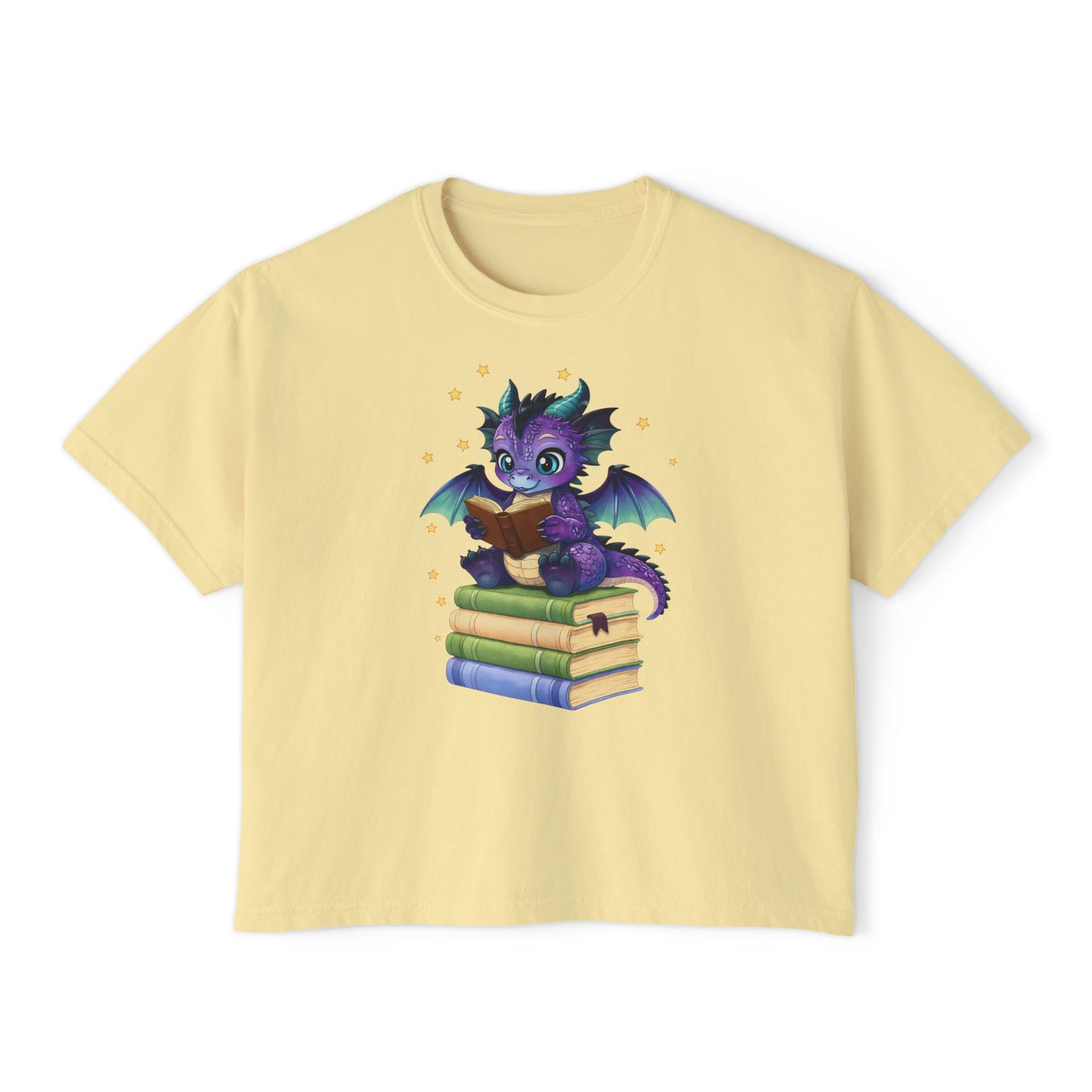 Baddie Book Dragon Boxy Tee No Refunds on Clothing No Refunds