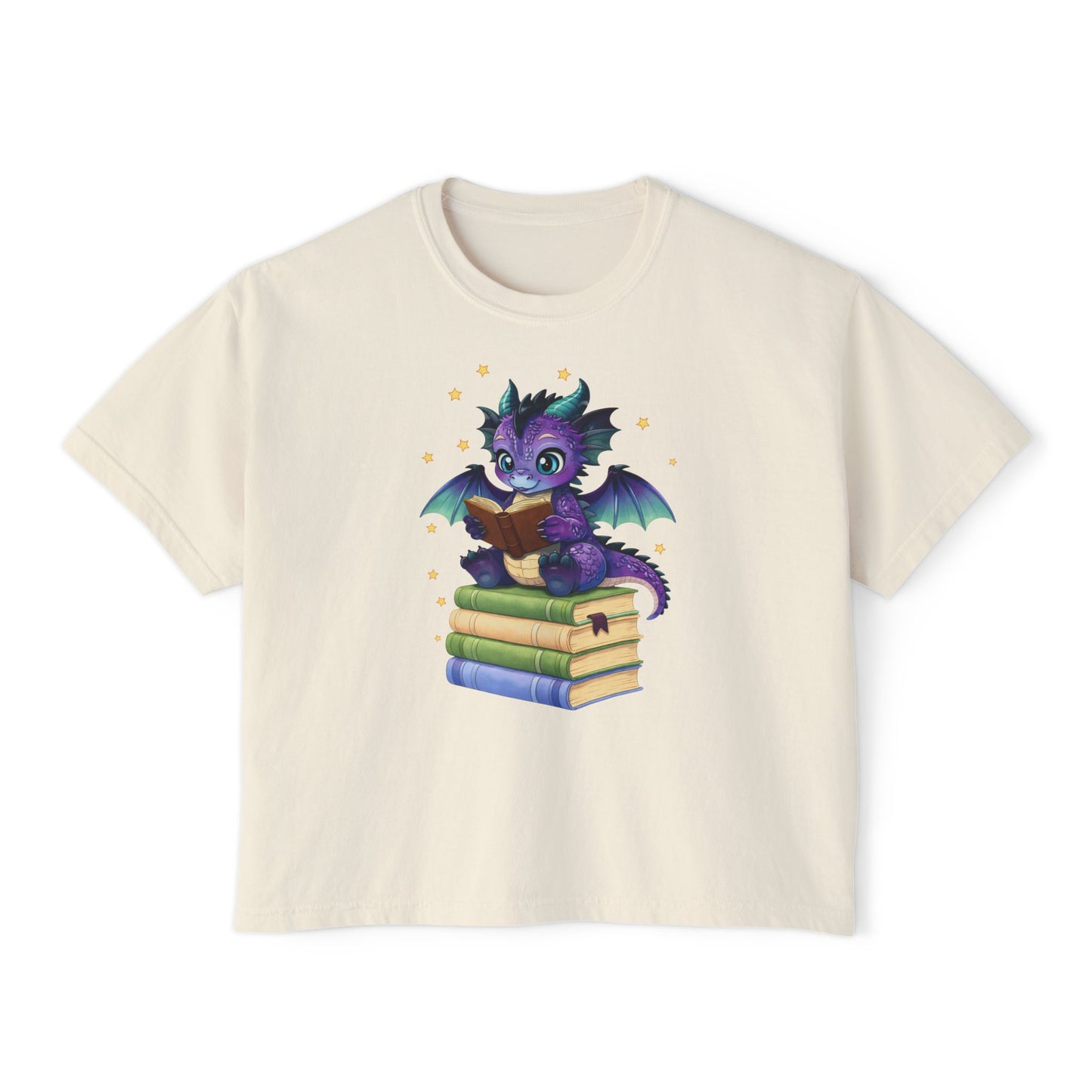 Baddie Book Dragon Boxy Tee No Refunds on Clothing No Refunds