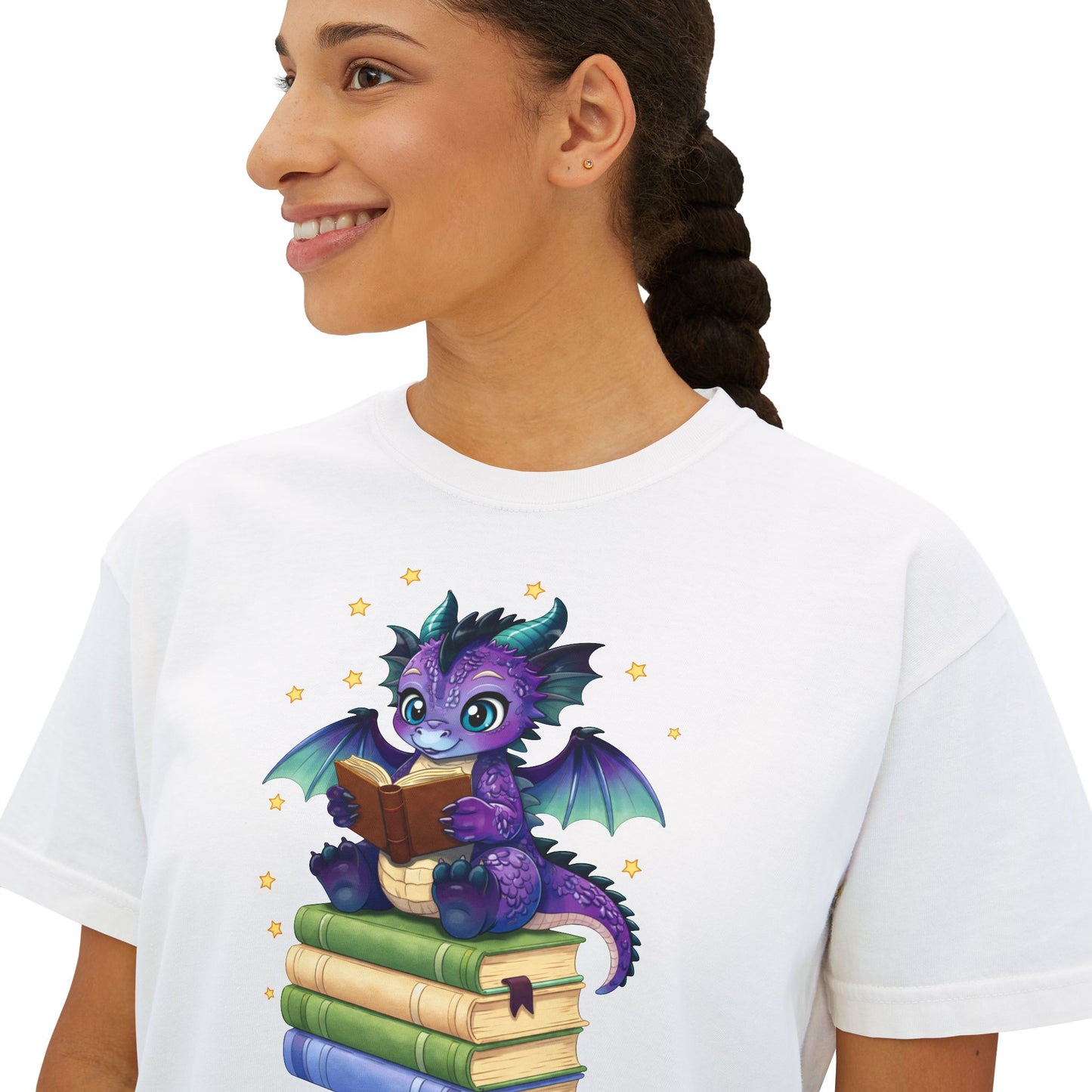Baddie Book Dragon Boxy Tee No Refunds on Clothing No Refunds