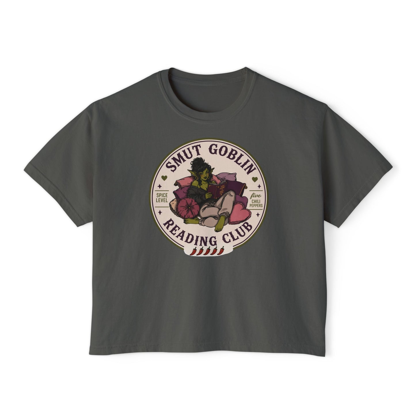 Smut Goblin Reading Club Boxy Tee