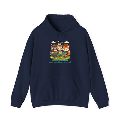 Cute Woodland Animal Camp Hoodie — “I Tried to Start a Gang but It Turned Into a Snack Club”