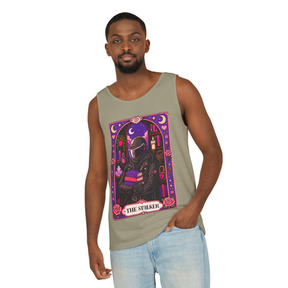 The Stalker Tarot Card, Cute Nerdy Graphic Booklover Tee  (no returns check size chart)
