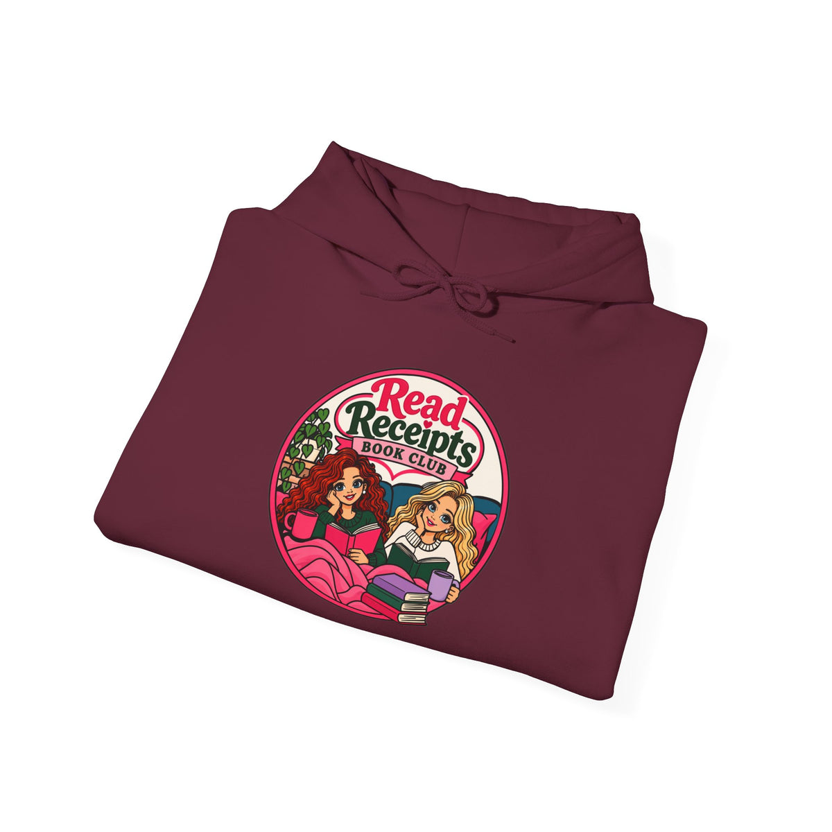 Read Receipts Retro Hoodie — Vintage Girlfriend Squad Graphic Sweatshirt