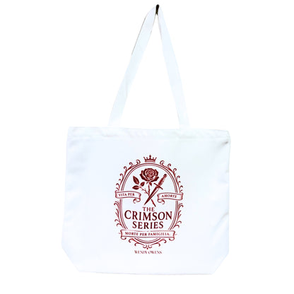 Book Lover Tote Bag – Spacious 18.5" Canvas Bag with Double-Sided Hand-Drawn Design by Author Wendy Owens