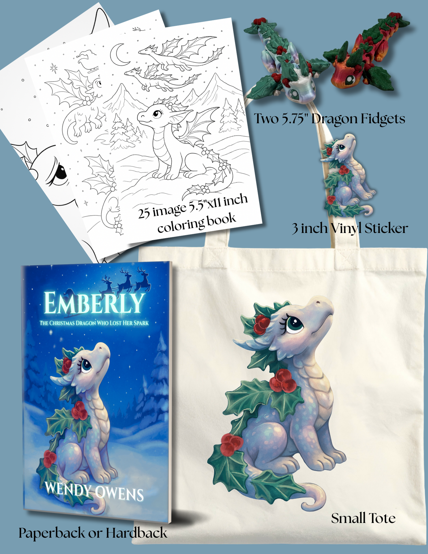 PRE-ORDER: Emberly: The Christmas Dragon Who Lost Her Spark Pre-Order Now — Ships Beginning November 26th!