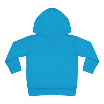 Toddler Hoodie — Cute Blue Baby Dragon with Holly Christmas Design