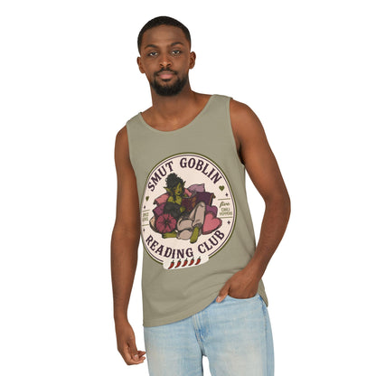Smut Goblin Reading Club Tank Top – Cute Nerdy Graphic Booklover Tee  (no returns)