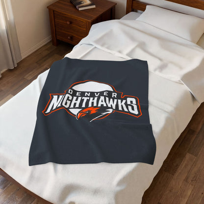 Denver Nighthawks Velveteen Plush Blanket — Soft Game Day Throw