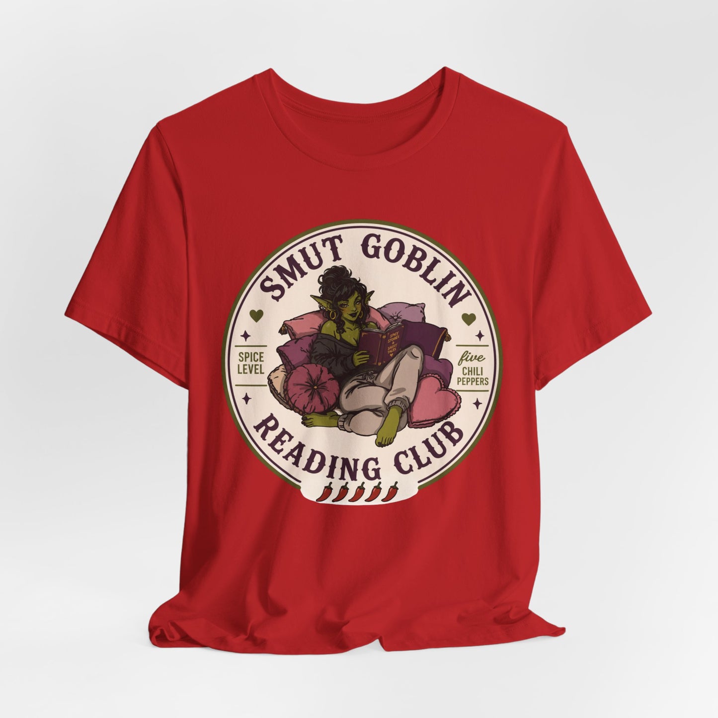 Smut Goblin Reading Club T-Shirt — Cute Goblin Book Lover Tee