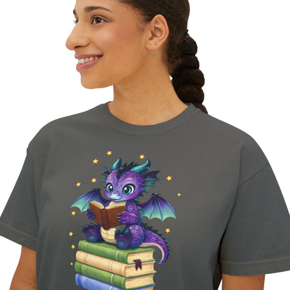 Baddie Book Dragon Boxy Tee No Refunds on Clothing No Refunds
