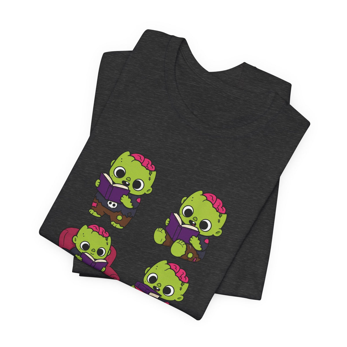 Cute Reading Zombie Tee — Cartoon Zombie Reading Books for book lovers