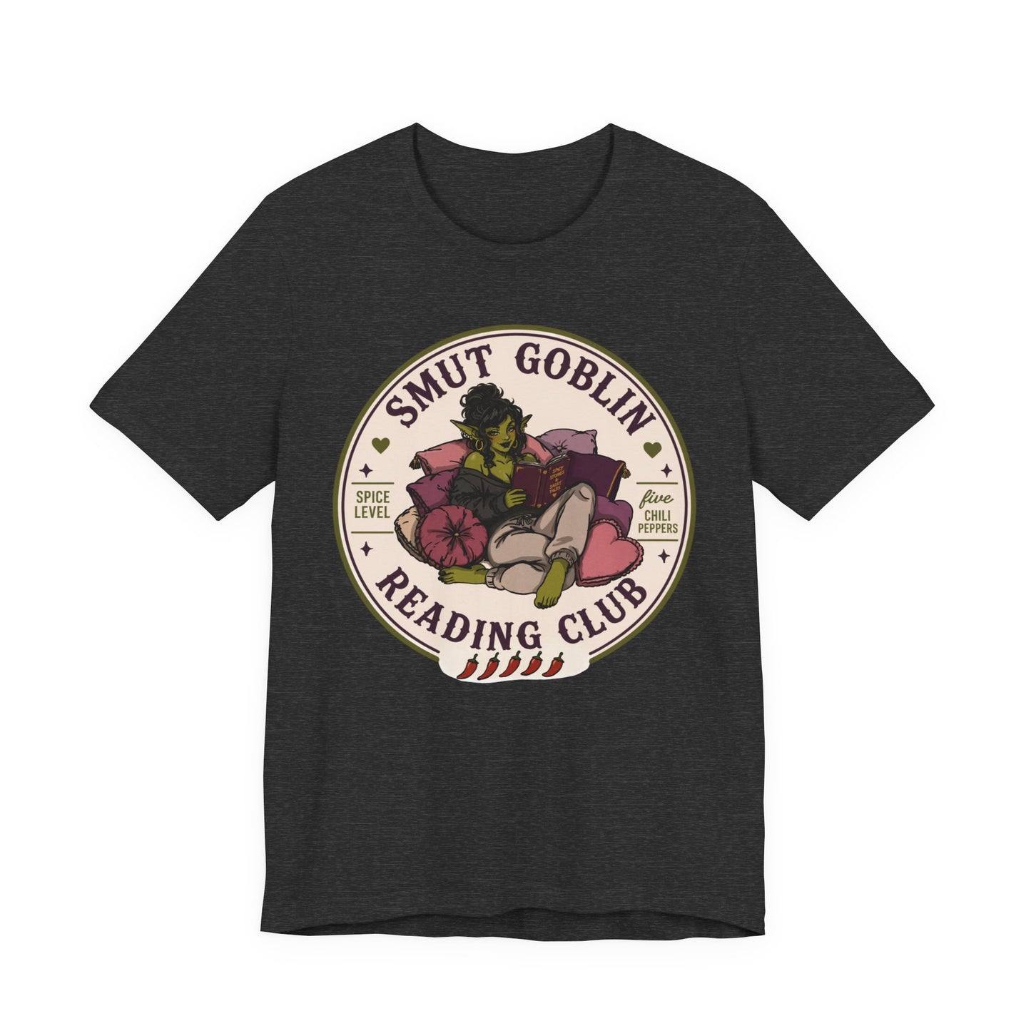 Smut Goblin Reading Club T-Shirt — Cute Goblin Book Lover Tee