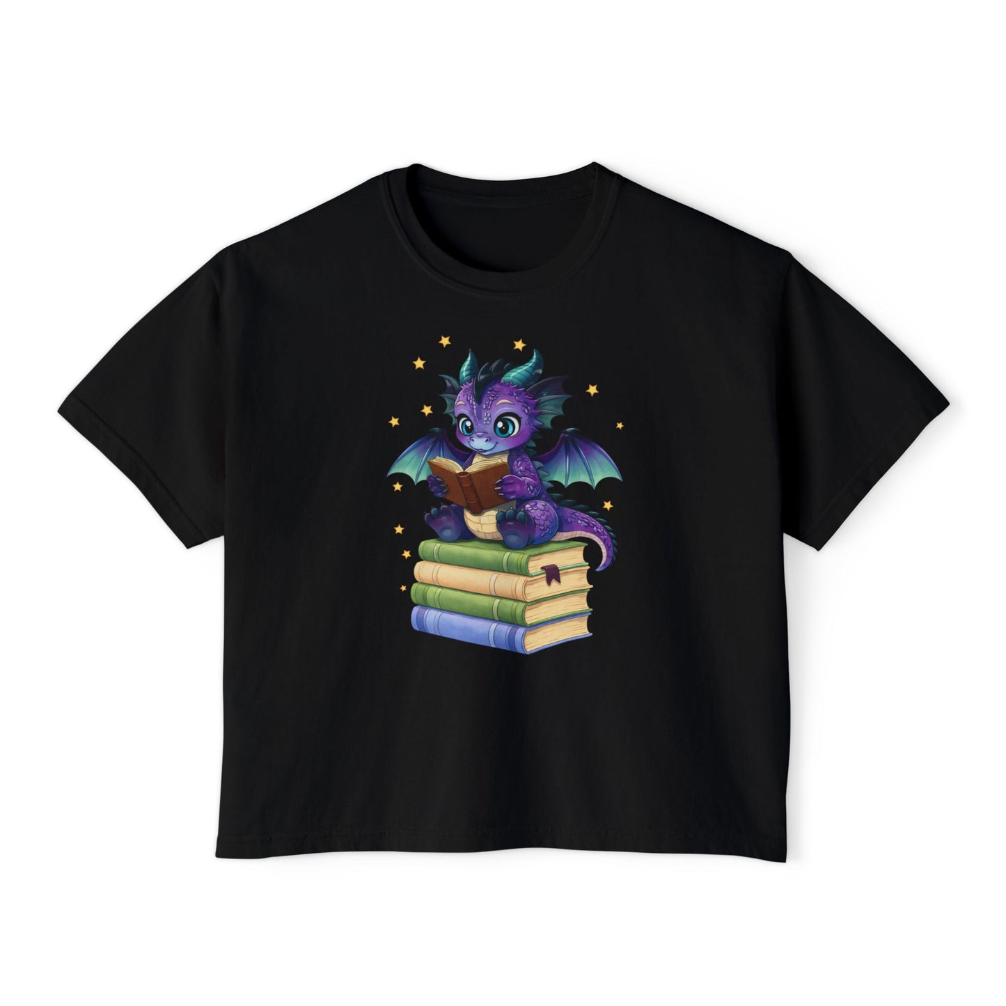 Baddie Book Dragon Boxy Tee No Refunds on Clothing No Refunds