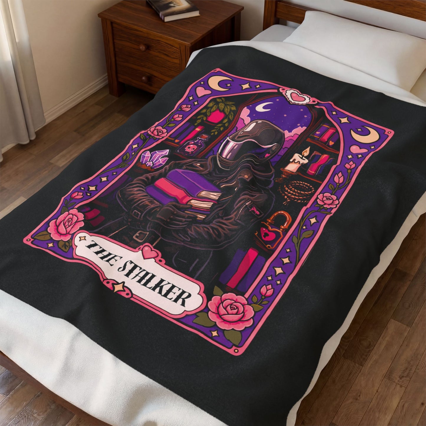 Plush Blanket The Stalker Bookish Tarot card