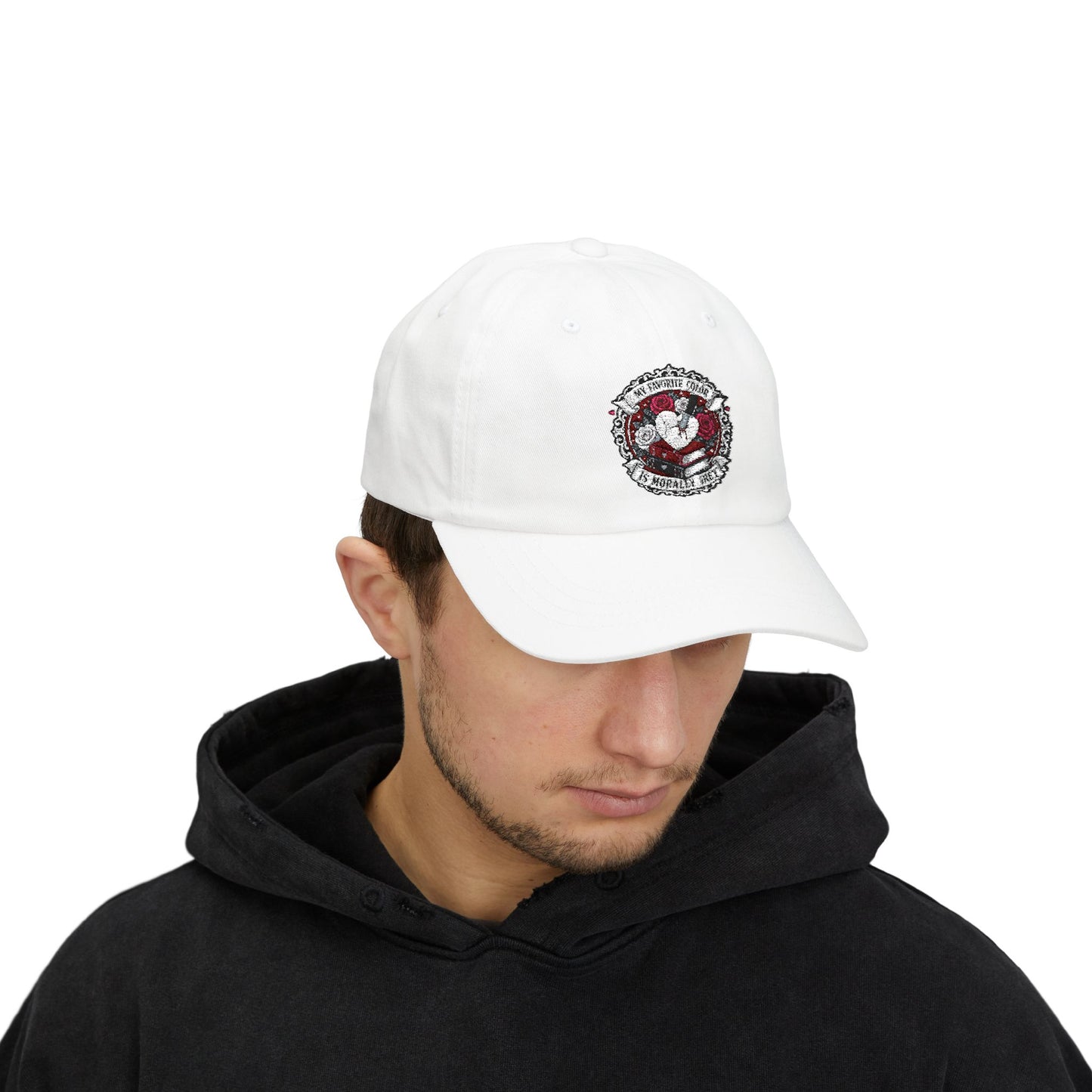 Morally Grey Embroidered Classic Baseball Hat