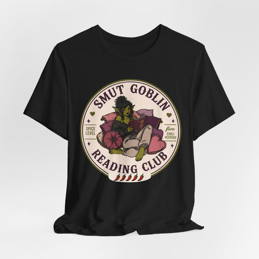 Smut Goblin Reading Club T-Shirt — Cute Goblin Book Lover Tee