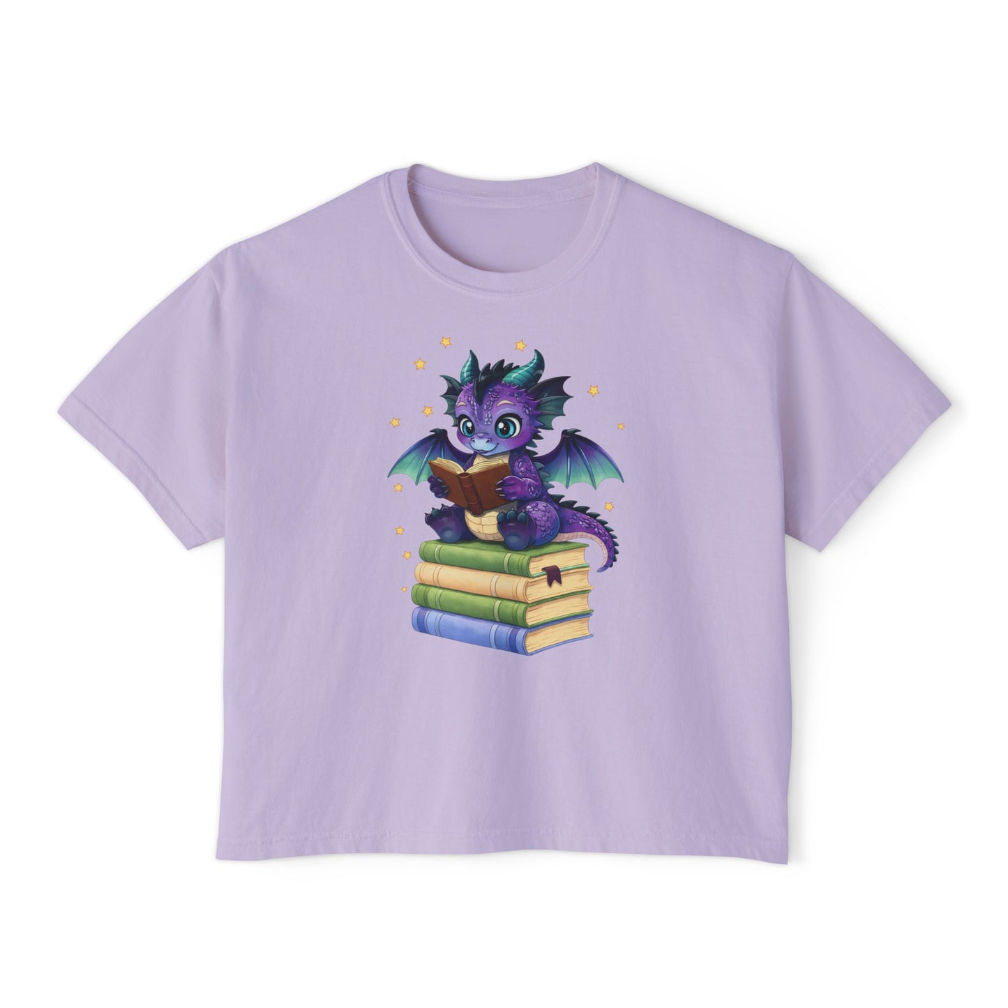 Baddie Book Dragon Boxy Tee No Refunds on Clothing No Refunds