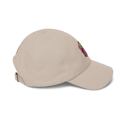 Cute Reading Zombie on Pink Armchair Embroidered Hat