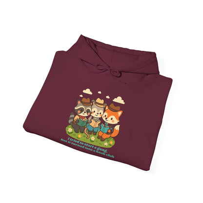 Cute Woodland Animal Camp Hoodie — “I Tried to Start a Gang but It Turned Into a Snack Club”