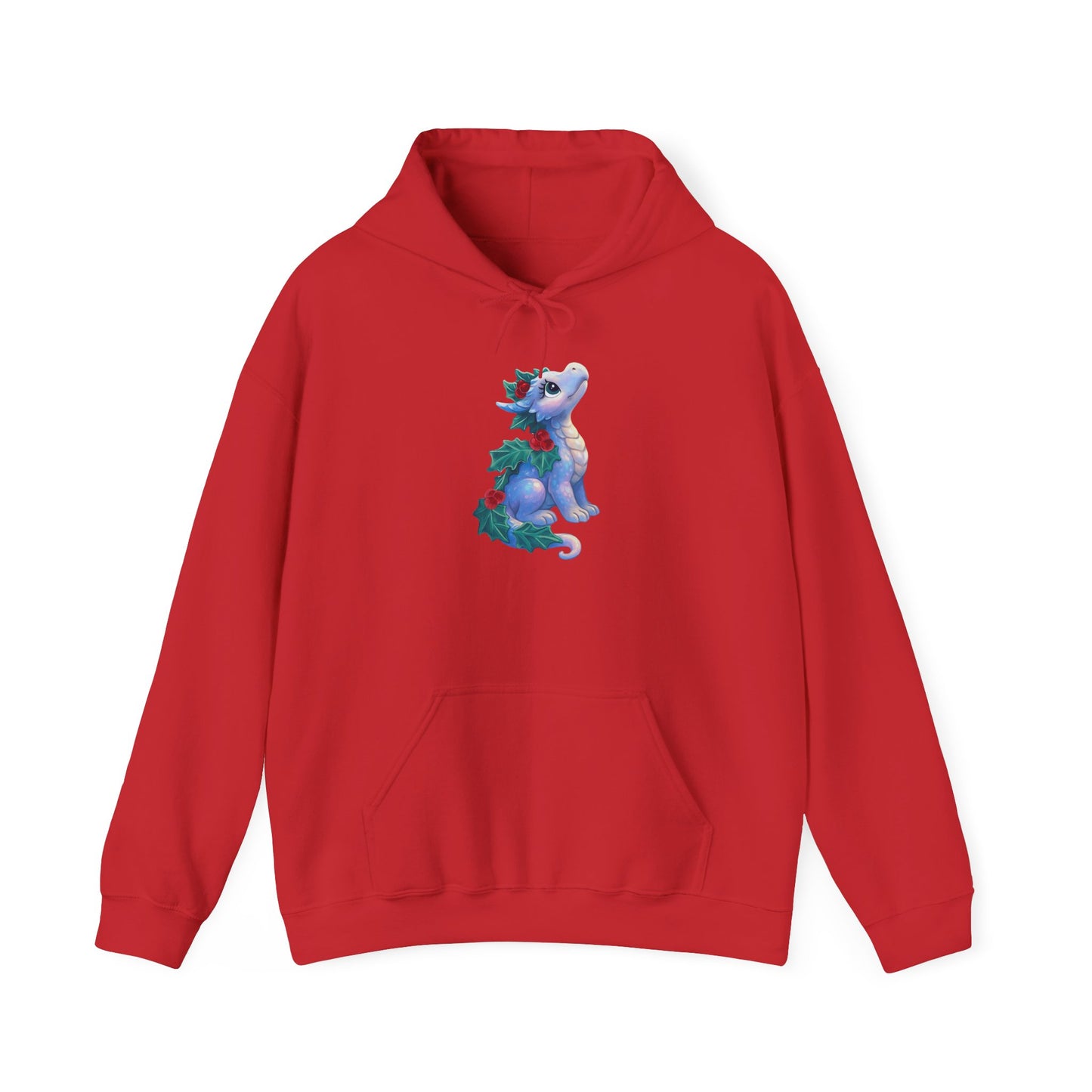 Holiday Dragon Hoodie — Cute Christmas Dragon Graphic Pullover