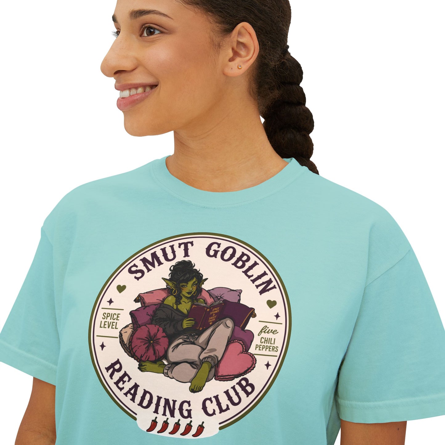 Smut Goblin Reading Club Boxy Tee