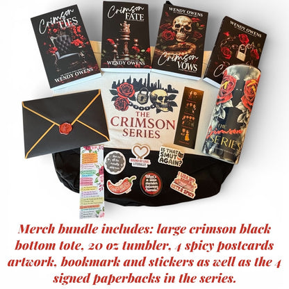 Crimson Series – 4 Book Spicy Mafia Romance Set | Signed Paperback Dark Romance Collection by USA Today Bestselling Author Wendy Owens