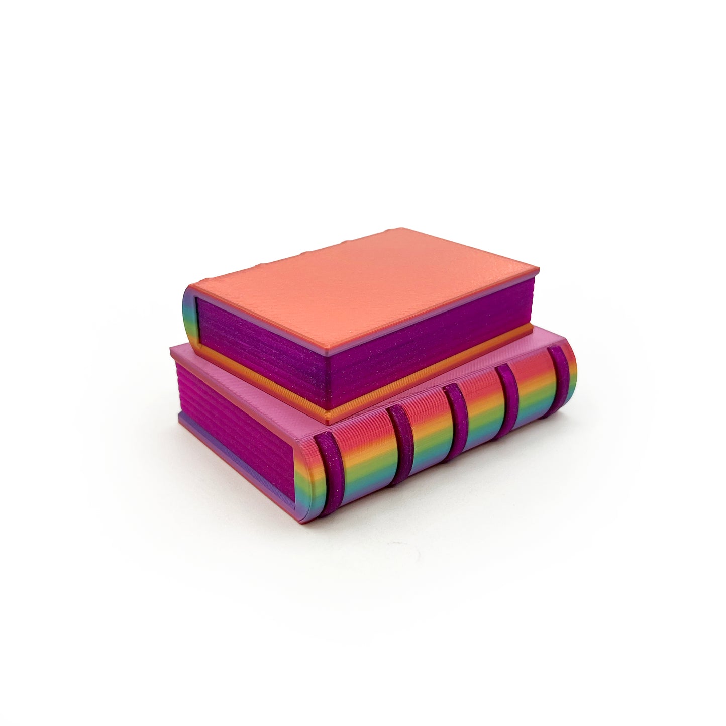 Book Dragon Micros – Book Stack Box with 6 Mini Articulated Dragons | Cute Bookish Container Set