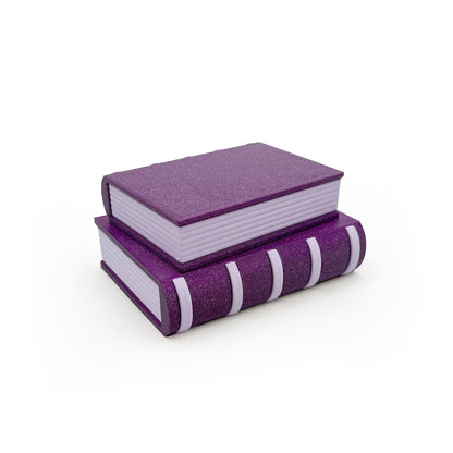 Book Dragon Micros – Book Stack Box with 6 Mini Articulated Dragons | Cute Bookish Container Set