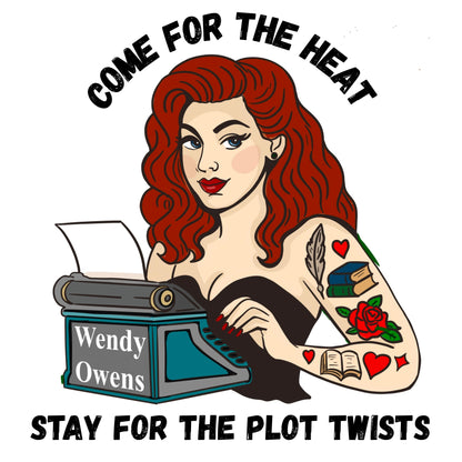 Small canvas Tote featuring double sided original print of a Wendy Owens Design