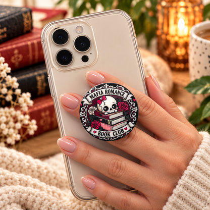 Bookish Collapsible Device Grip | Exclusive Textured Design | Kindle & Phone Grip