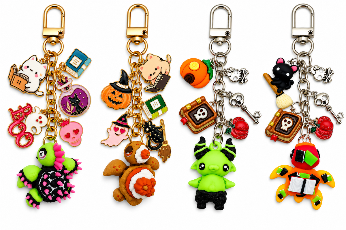 Spooky Season Kindle Charms – 3D Printed Halloween Charms for Kindles & E-Readers