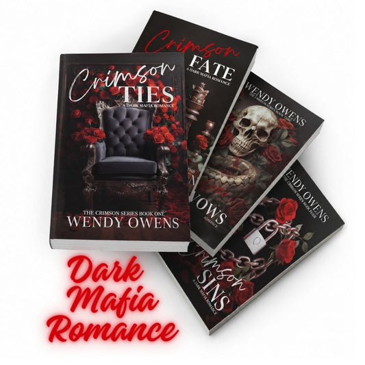 Crimson Series – 4 Book Spicy Mafia Romance Set | Signed Paperback Dark Romance Collection by USA Today Bestselling Author Wendy Owens