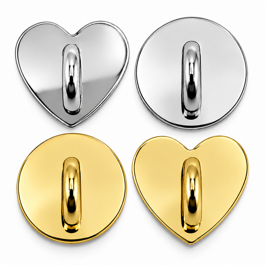 Kindle Charm Connector – Adhesive Back Charm Holder for Kindles, E-Readers & Phone Cases (Heart or Circle)