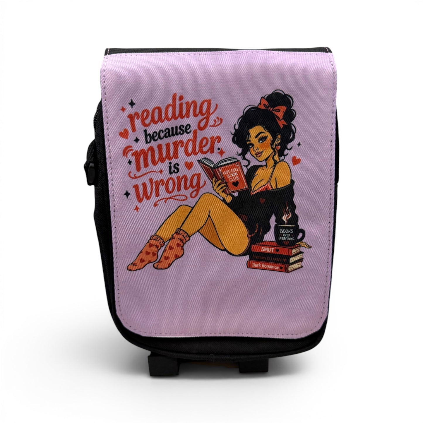 Kindle & Book Crossbody Bag — Exclusive Wendy Owens Artwork