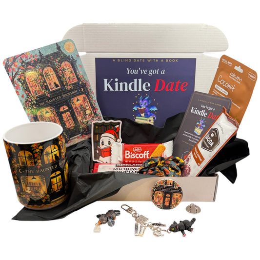 Bookshop - Date with a Kindle & Matching Mug | Blind Date eBook Gift Box + Kindle Accessories
